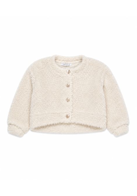 Cardigan con scollo tondo U+E' BY MISS GRANT | UE2360LATTE